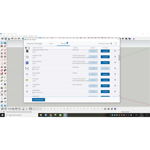 Установка плагина Thea Render для SketchUp